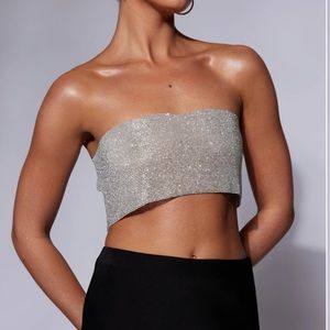 NWT Meshki Diamante Bandeau